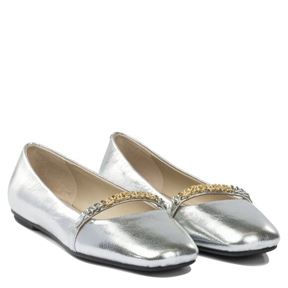 Pinko Leather Ballet Flats With Square Toe IT 38 Women - Picture 2 of 5